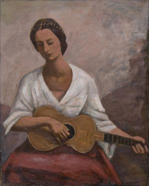 Jeune femme à la guitare